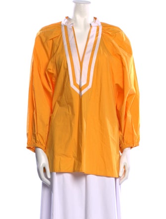 Tory Burch V-Neck Long Sleeve Tunic