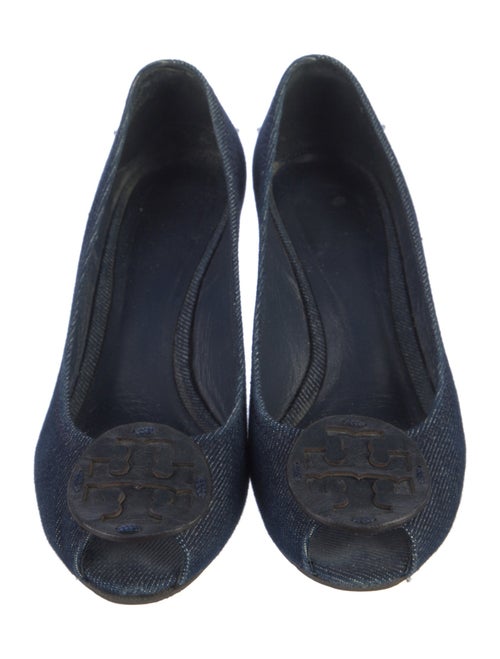 Tory Burch Denim Printed Pumps