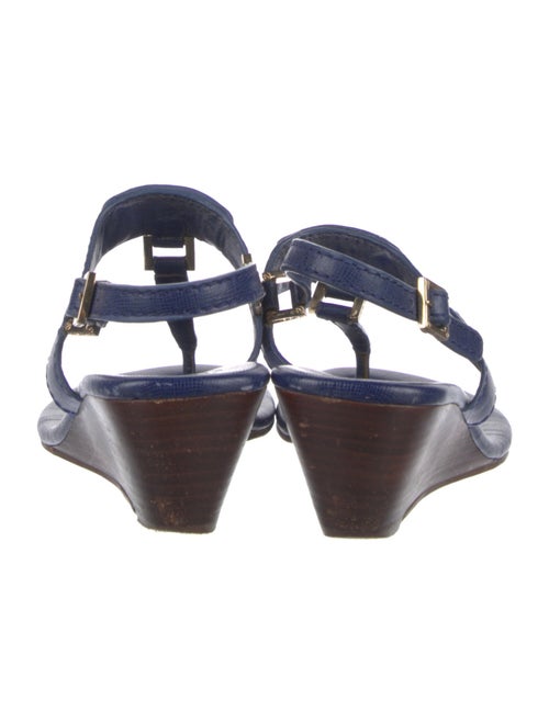 Tory Burch Leather Studded Accents T-Strap Sandals