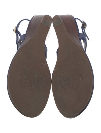 Tory Burch Leather Studded Accents T-Strap Sandals