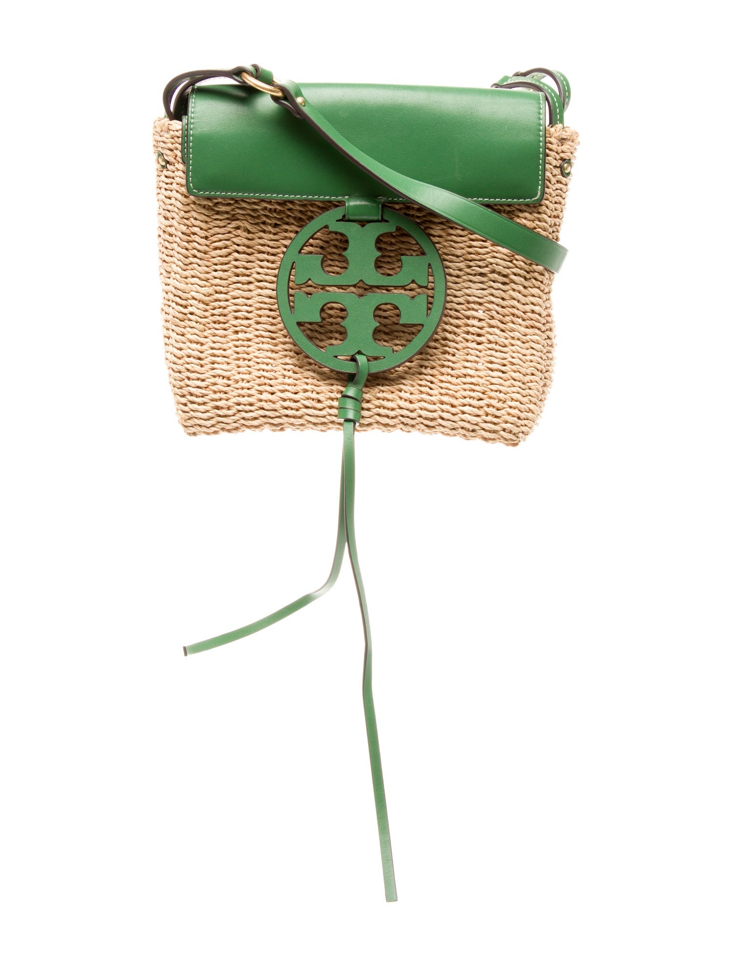 Tory Burch Straw Crossbody Bag