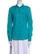 Tory Burch Long Sleeve Button-Up Top