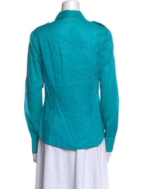 Tory Burch Long Sleeve Button-Up Top