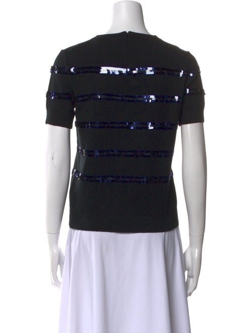 Tory Burch Striped Crew Neck T-Shirt