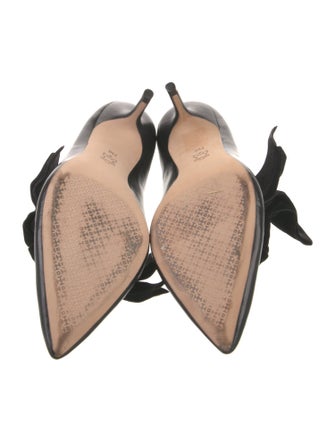 Tory Burch Leather Bow Accents Mules