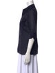 Tory Burch Three-Quarter Sleeve Button-Up Top