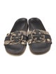 Tory Burch Leather Animal Print Slides
