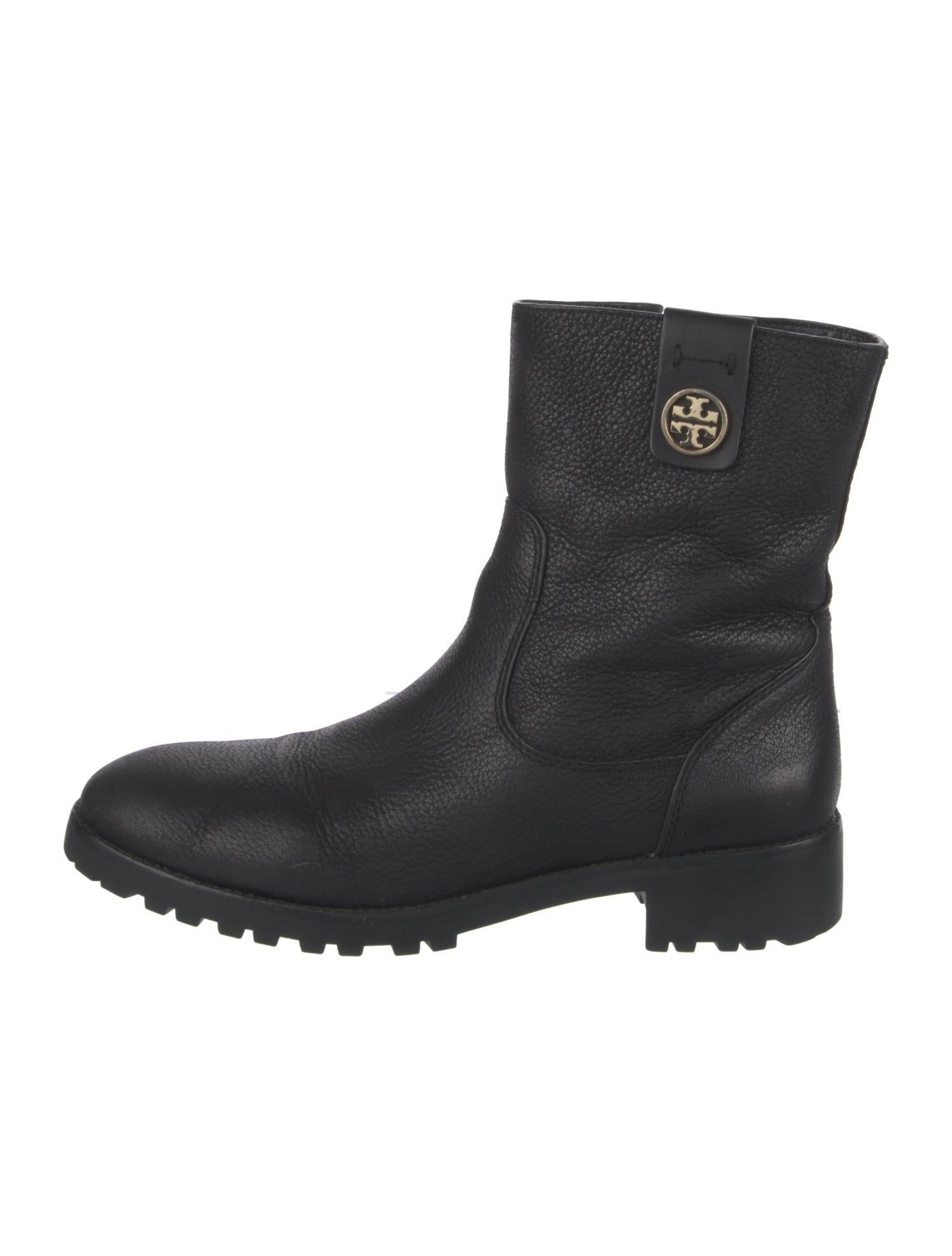 Tory Burch Leather Moto Boots
