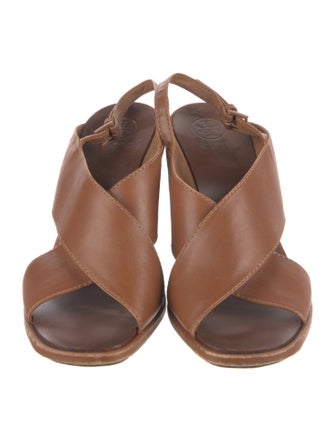 Tory Burch Leather Slingback Sandals