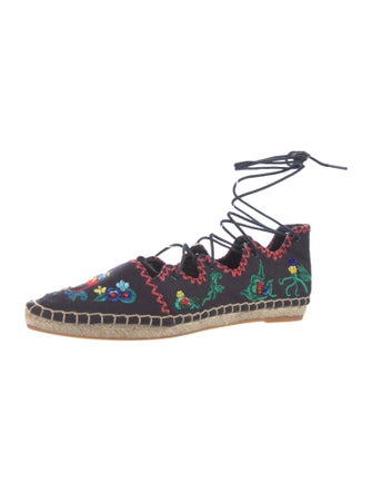 Tory Burch Canvas Floral Print Espadrilles