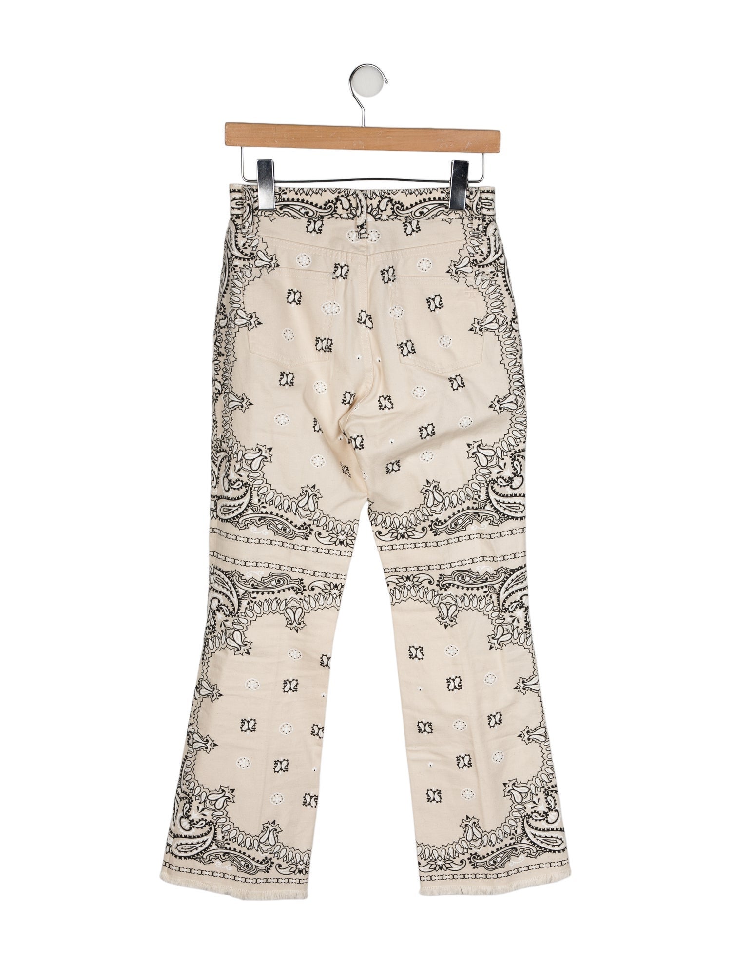Tory Burch Paisley Print Straight Leg Pants