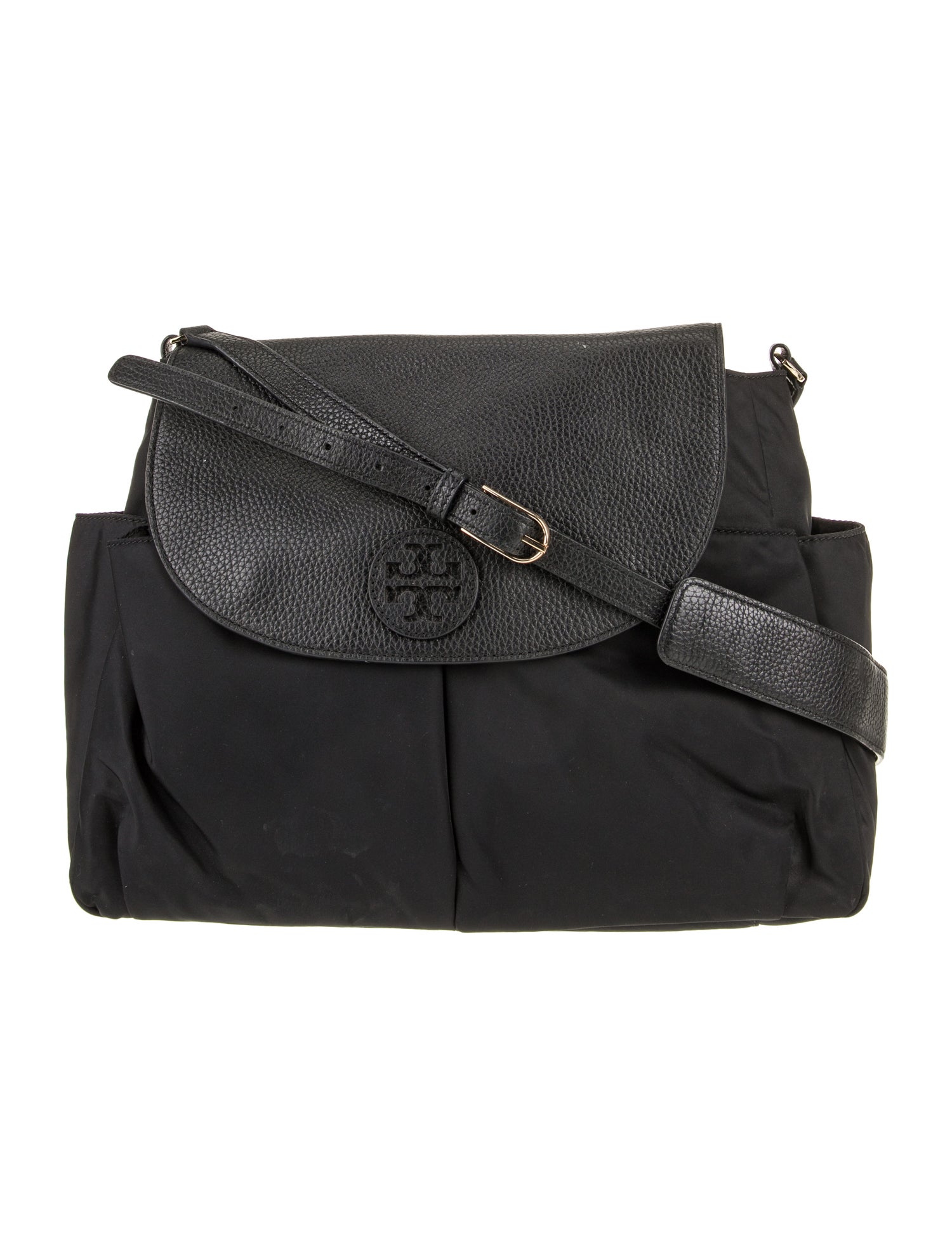 Tory Burch Leather-Trimmed Nylon Diaper Bag