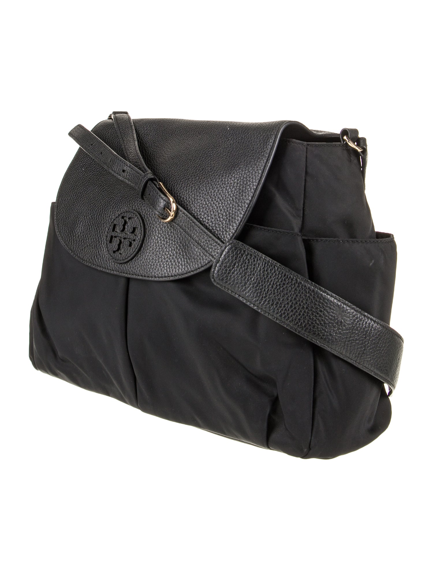 Tory Burch Leather-Trimmed Nylon Diaper Bag