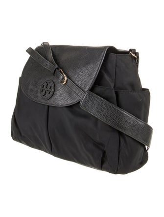 Tory Burch Leather-Trimmed Nylon Diaper Bag