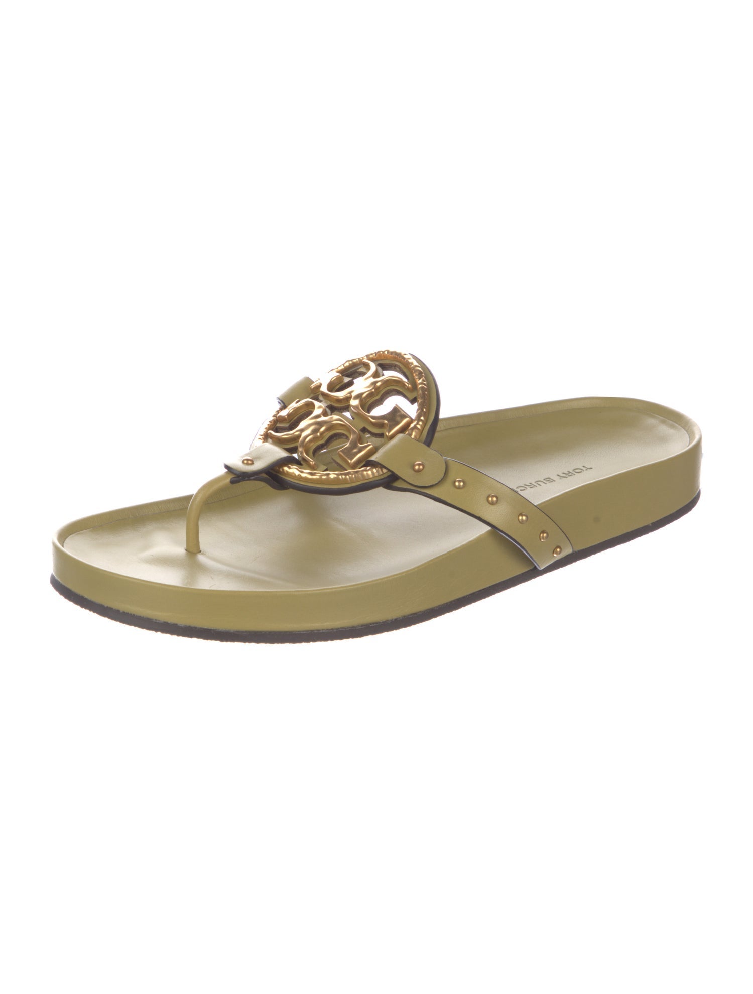 Tory Burch Leather Slides