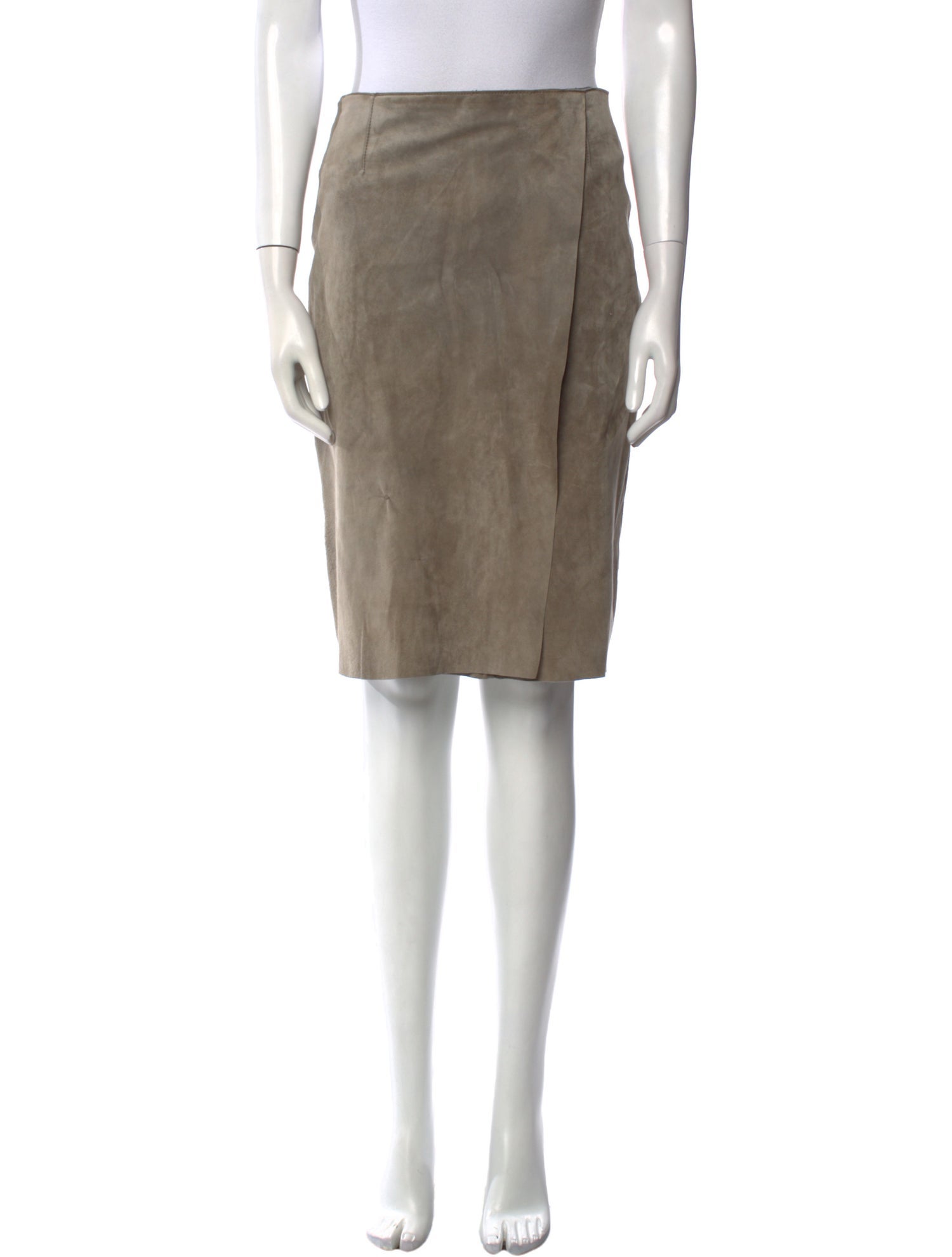 Tory Burch Leather Knee-Length Skirt