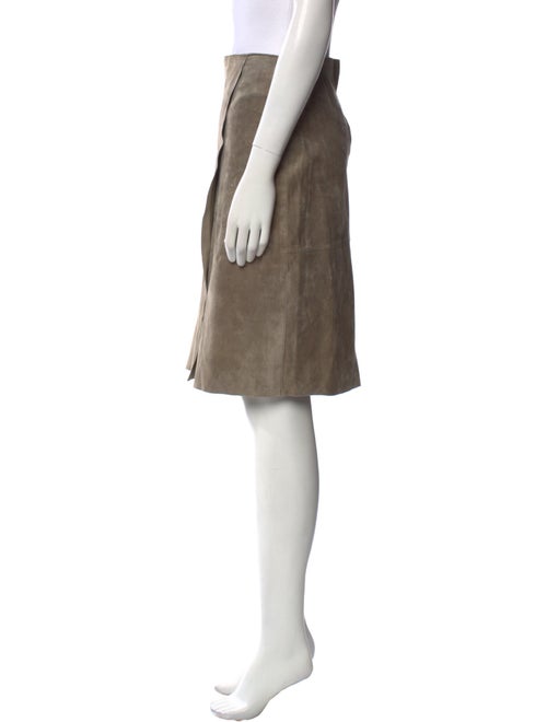 Tory Burch Leather Knee-Length Skirt