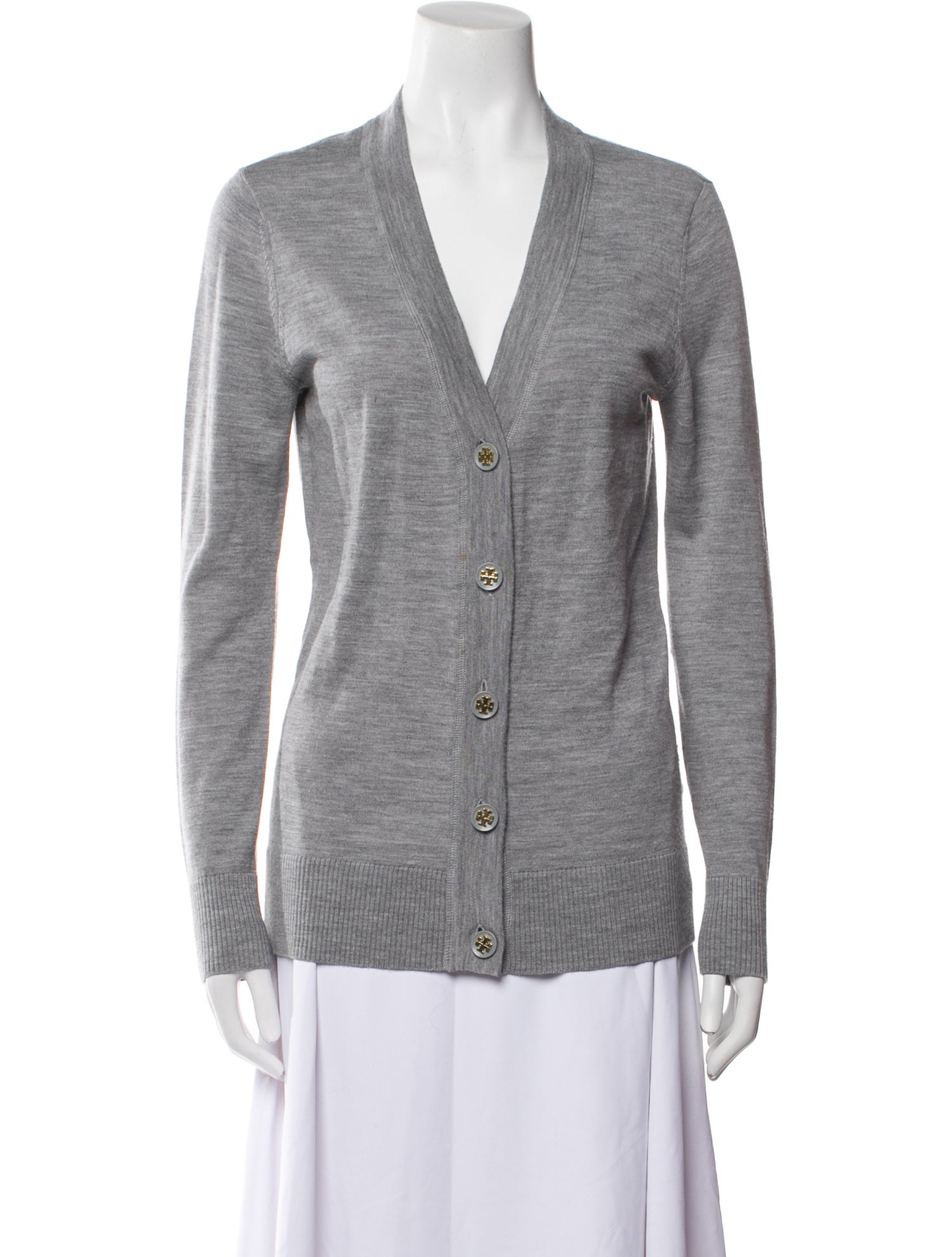 Tory Burch Merino Wool V-Neck Sweater