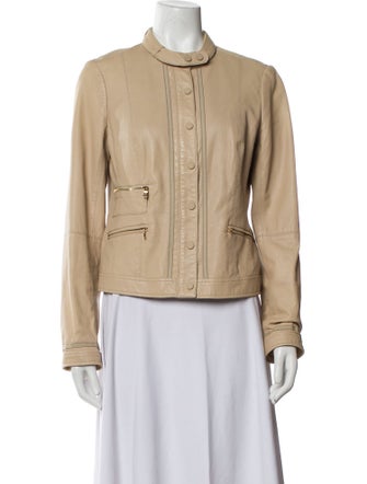 Tory Burch Leather Biker Jacket