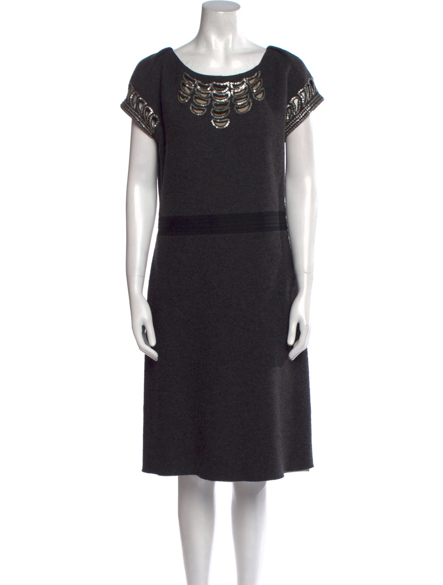 Tory Burch Bateau Neckline Midi Length Dress