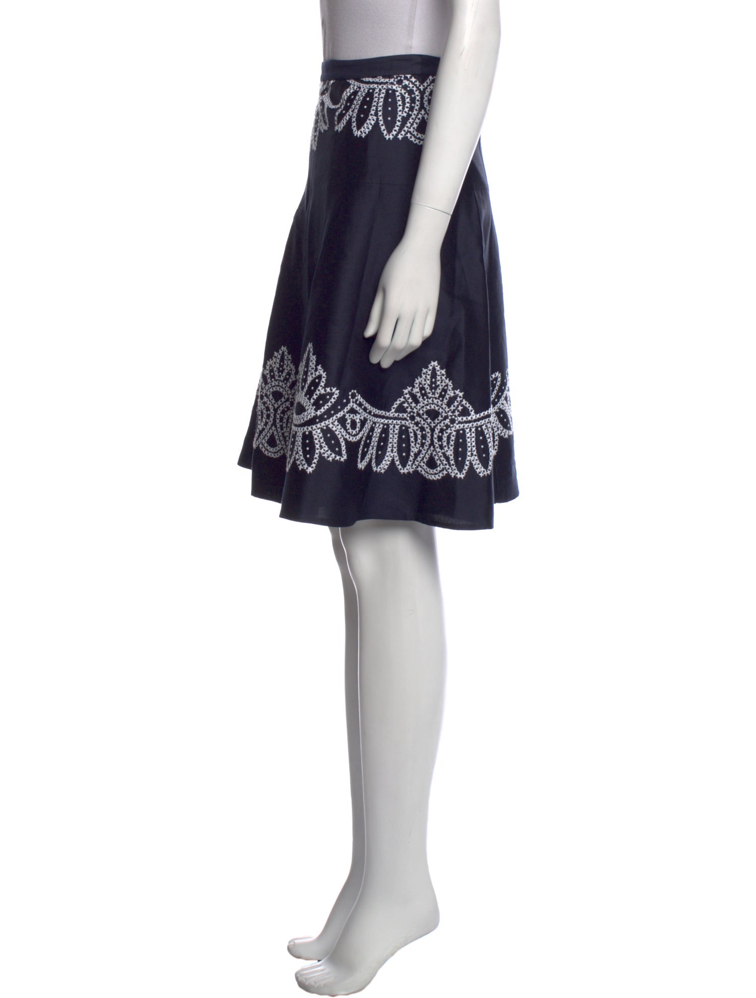 Tory Burch Silk Knee-Length Skirt