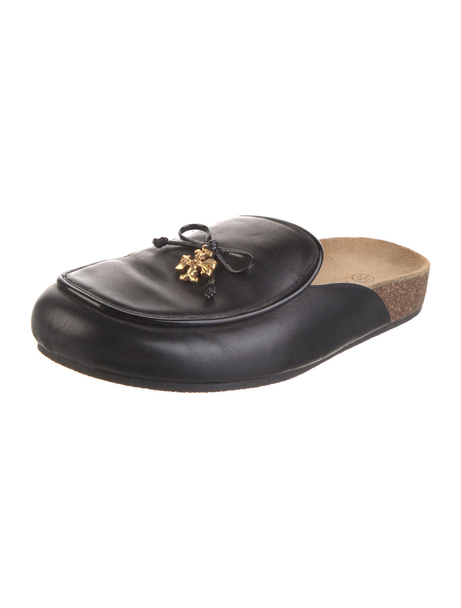 Tory Burch Leather Bow Accents Mules