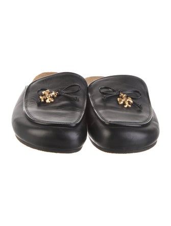 Tory Burch Leather Bow Accents Mules