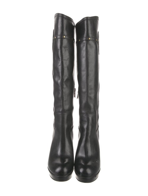 Tory Burch Leather Studded Accents Boots