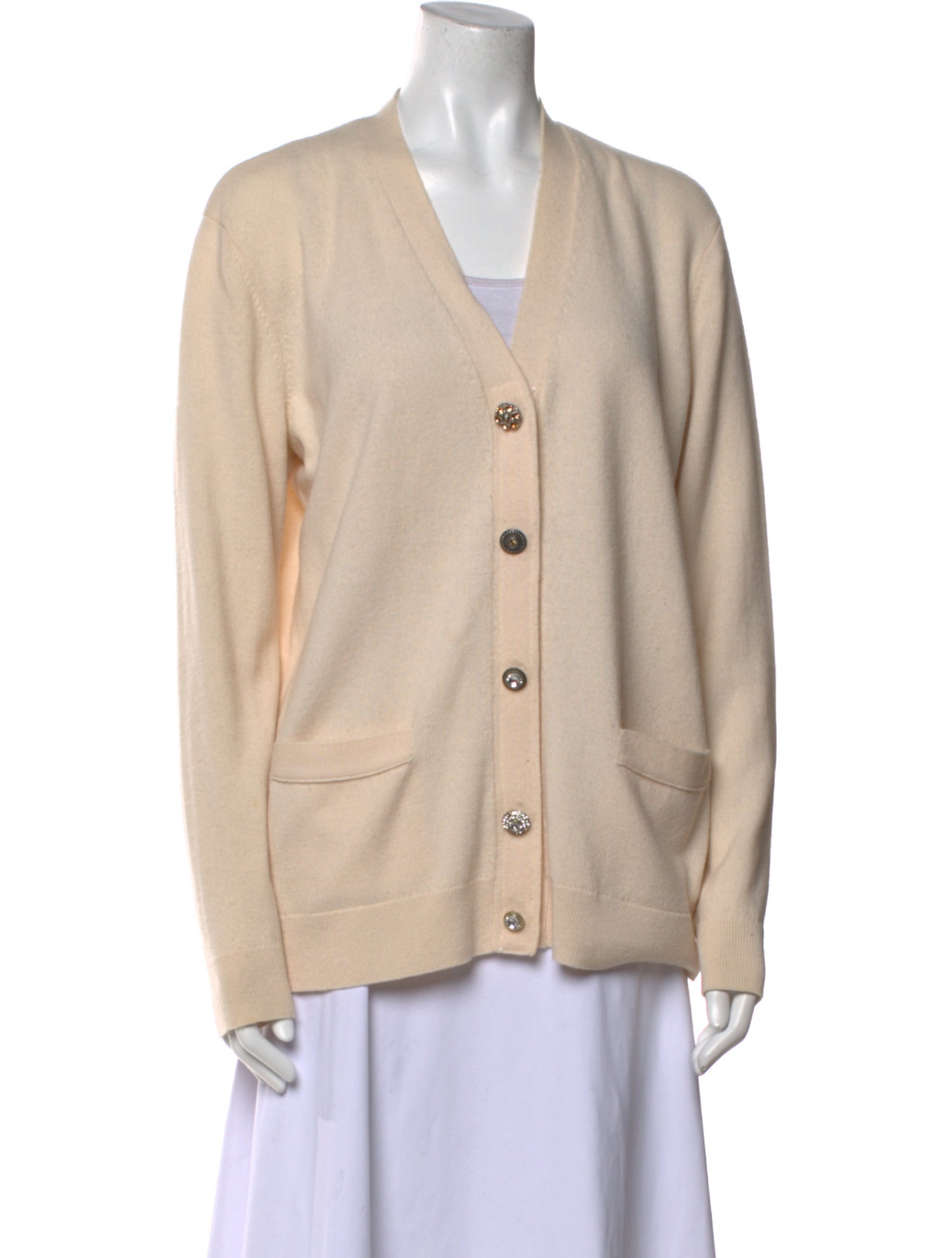 Tory Burch Merino Wool V-Neck Sweater