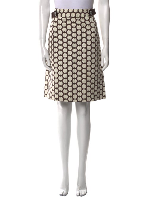 Tory Burch Polka Dot Print Knee-Length Skirt