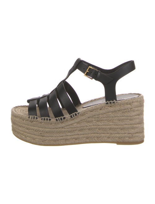 Tory Burch Leather Braided Accents Espadrilles