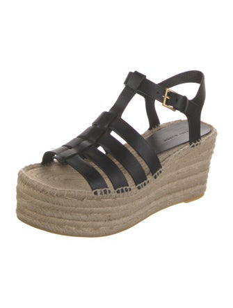 Tory Burch Leather Braided Accents Espadrilles