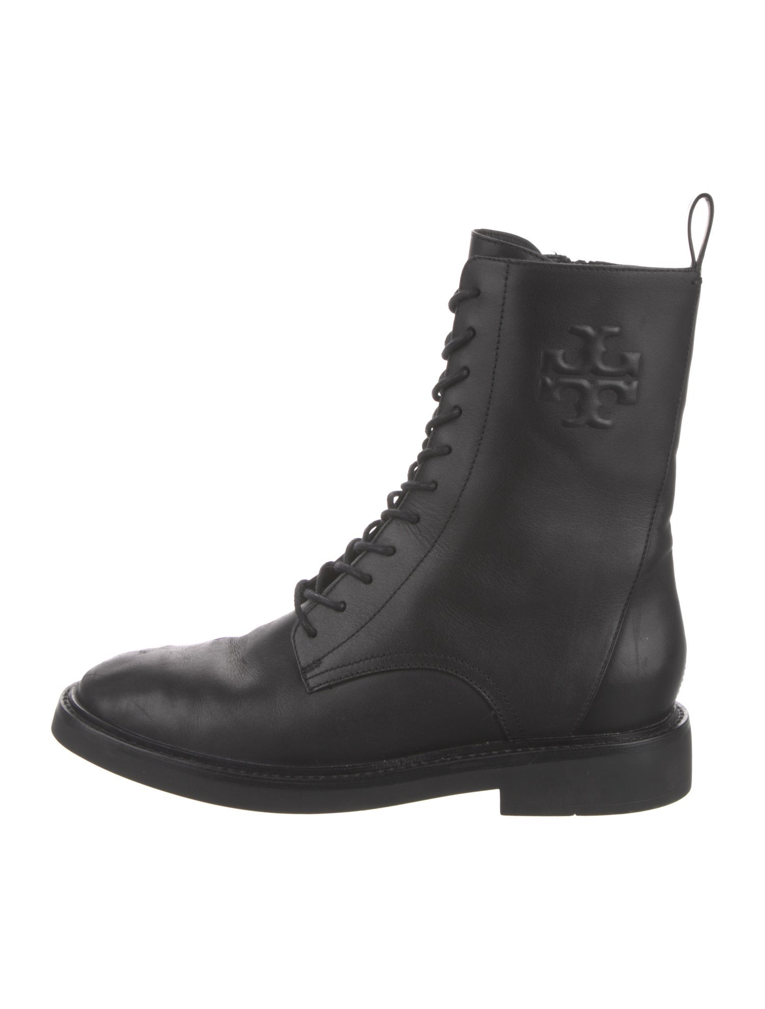 Tory Burch Leather Combat Boots