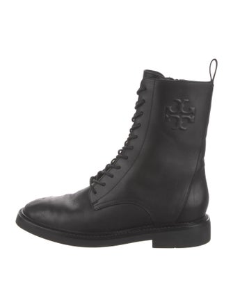Tory Burch Leather Combat Boots