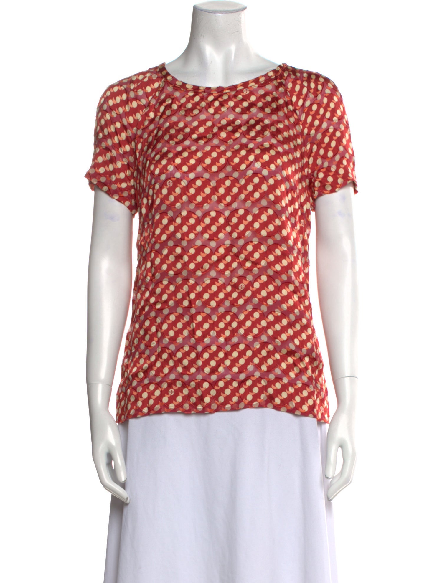 Tory Burch Printed Crew Neck T-Shirt
