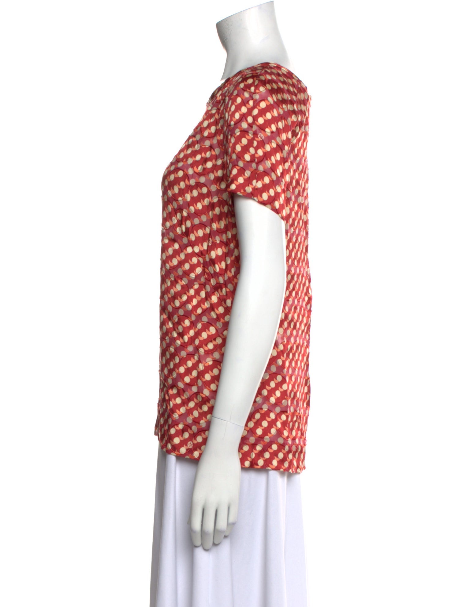 Tory Burch Printed Crew Neck T-Shirt