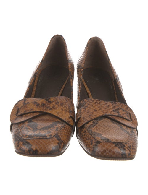 Tory Burch Snakeskin Animal Print Pumps