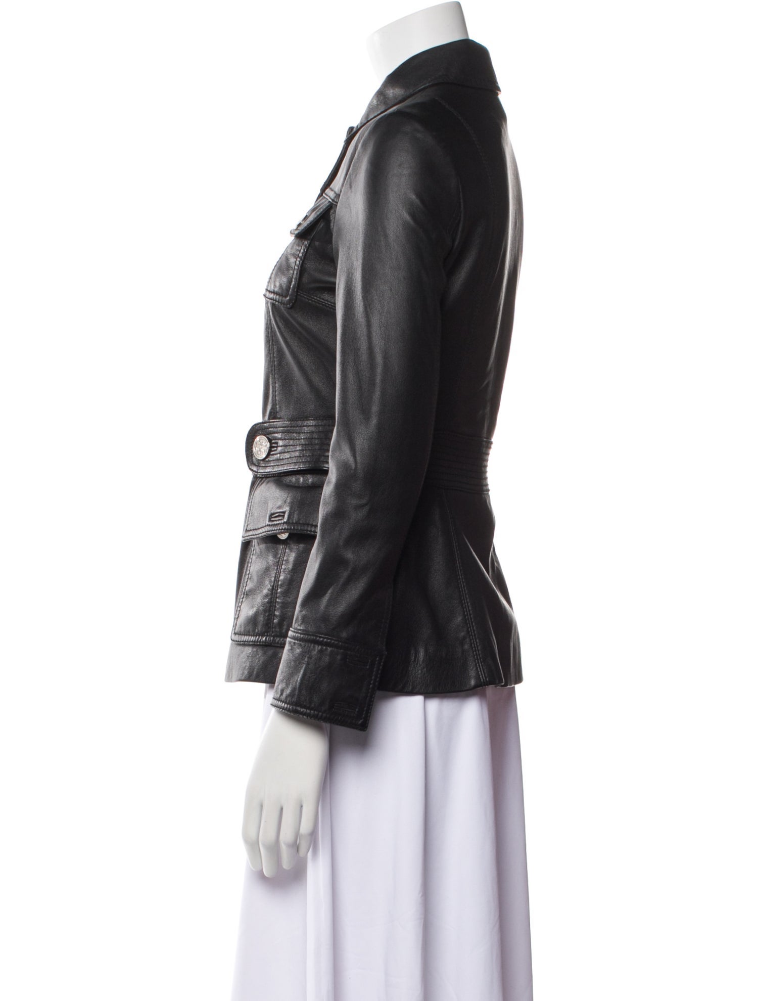 Tory Burch Leather Biker Jacket