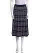 Tory Burch Plaid Print Knee-Length Skirt