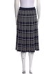 Tory Burch Plaid Print Knee-Length Skirt