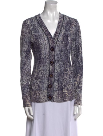 Tory Burch Linen Printed Sweater