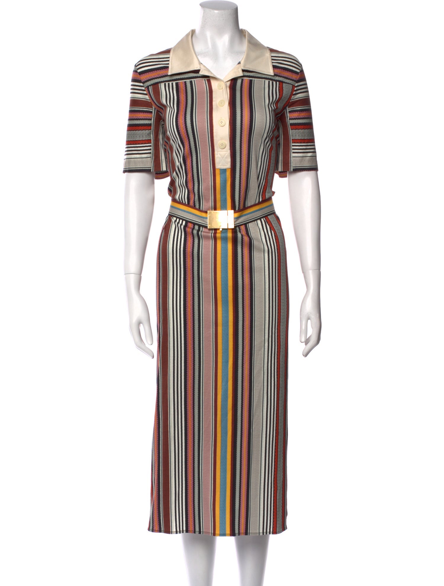 Tory Burch Striped Long Dress