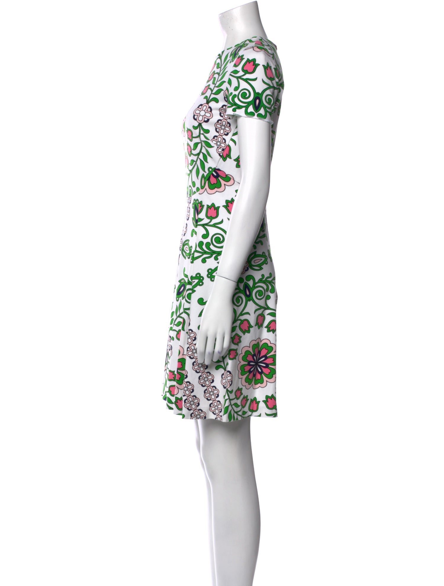 Tory Burch Floral Print Mini Dress