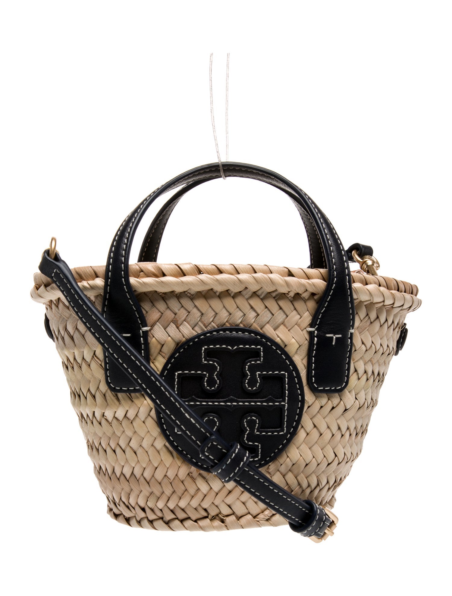 Tory Burch Raffia Top Handle Bag