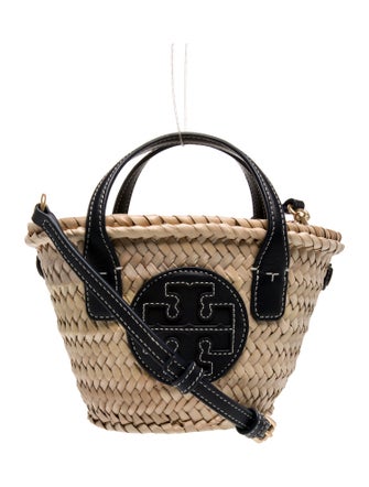 Tory Burch Raffia Top Handle Bag