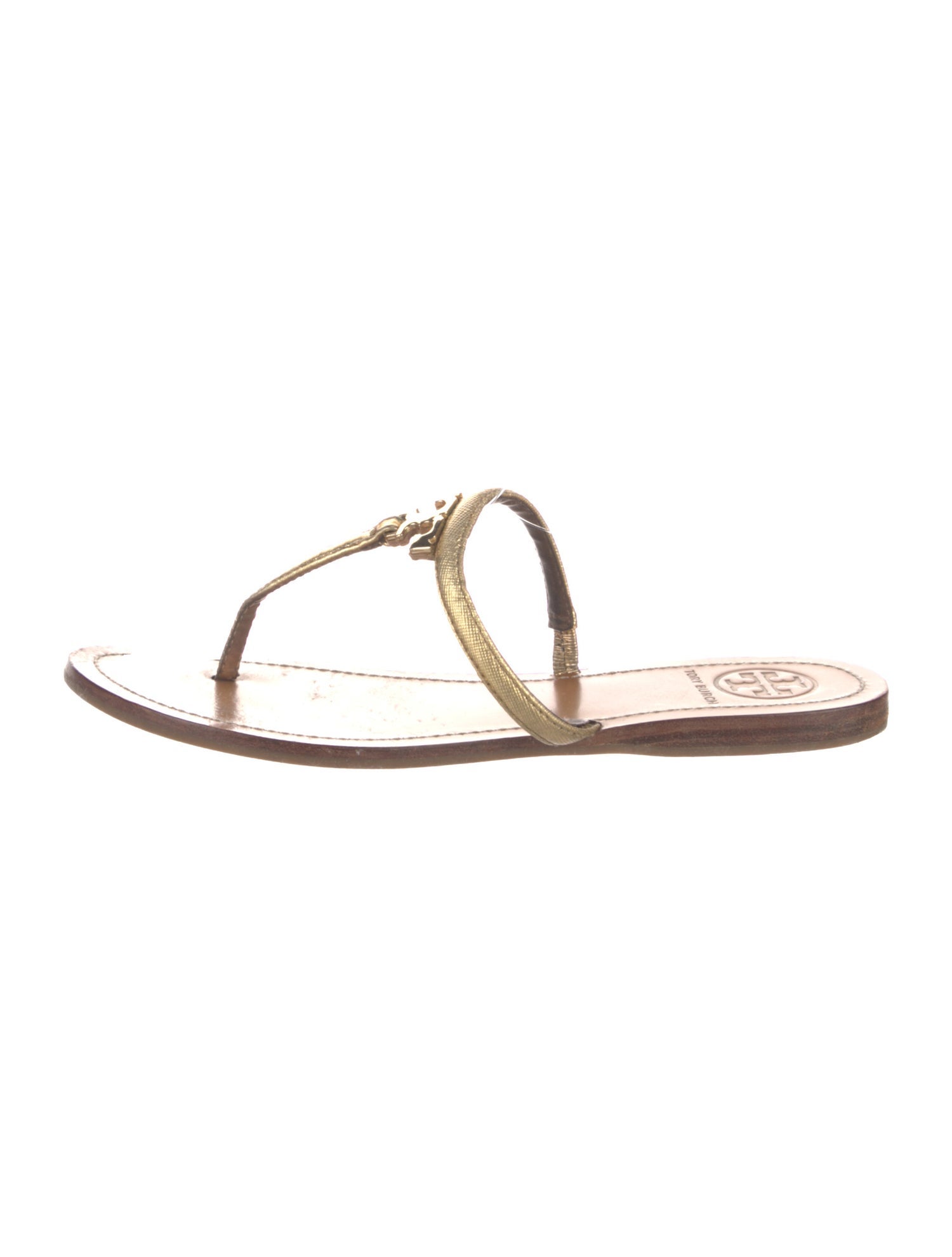 Tory Burch Leather T-Strap Sandals