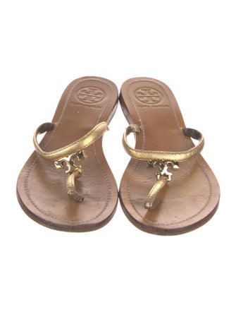 Tory Burch Leather T-Strap Sandals