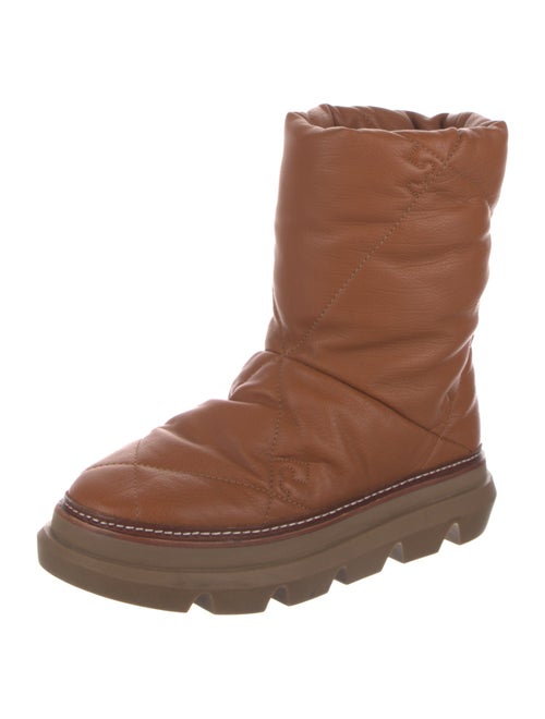 Tory Burch Leather Combat Boots