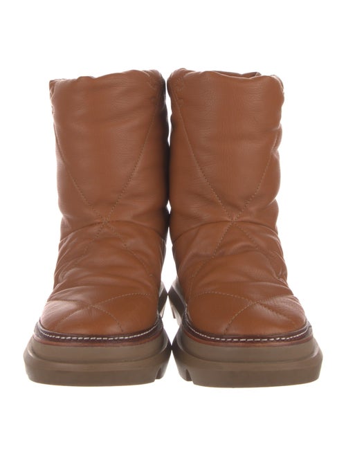 Tory Burch Leather Combat Boots