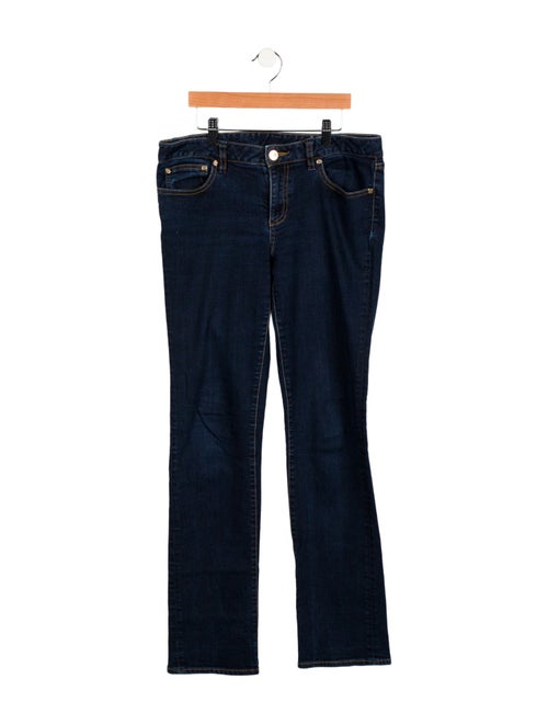 Tory Burch Mid-Rise Straight Leg Jeans